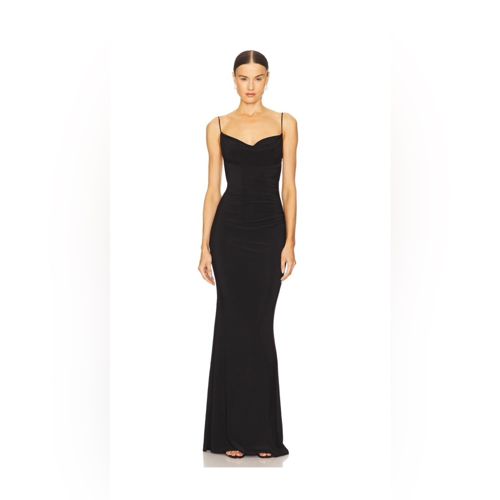 Katie May Black Bodycon Maxi Dress Spaghetti Strap
